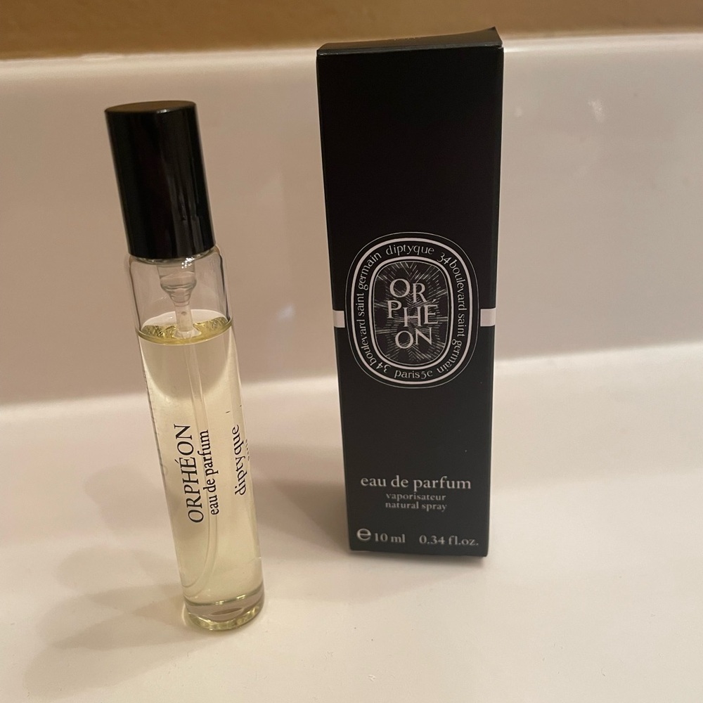 Diptyque Orpheon 10 ml travel sized glass bottle